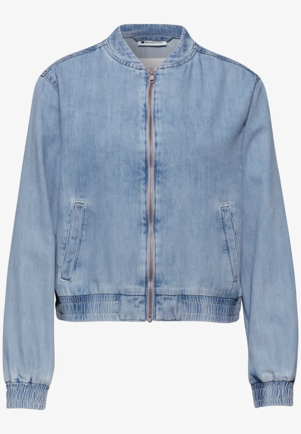 Blouson im Denim-Look mit Taschen