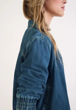 Blouson im Denim-Look mit Zipper