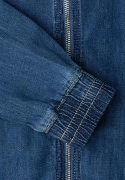Blouson im Denim-Look mit Zipper