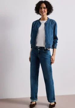 Blouson im Denim-Look mit Zipper