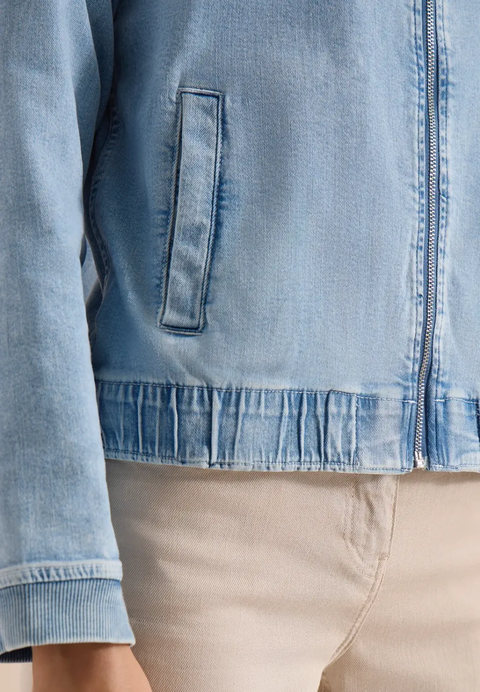 Blouson in Jeansqualität mit Zipper