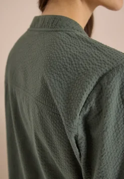 Blouson in Seersuckerqualität mit Zipper