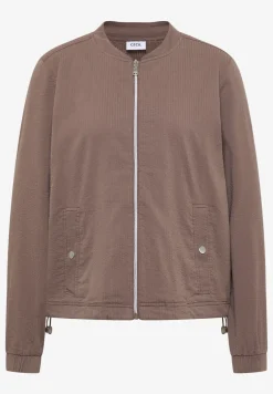 Blouson in Seersuckerqualität mit Zipper