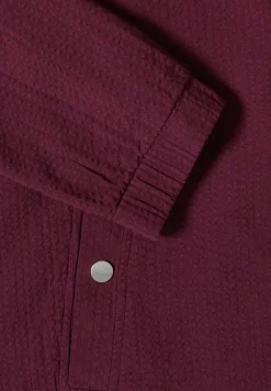 Blouson in Seersuckerqualität mit Zipper