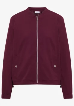 Blouson in Seersuckerqualität mit Zipper