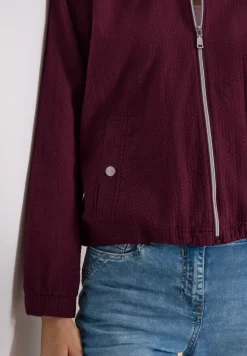 Blouson in Seersuckerqualität mit Zipper