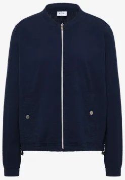 Blouson in Seersuckerqualität mit Zipper
