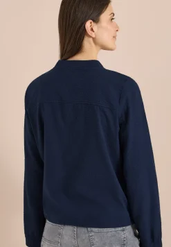 Blouson in Seersuckerqualität mit Zipper
