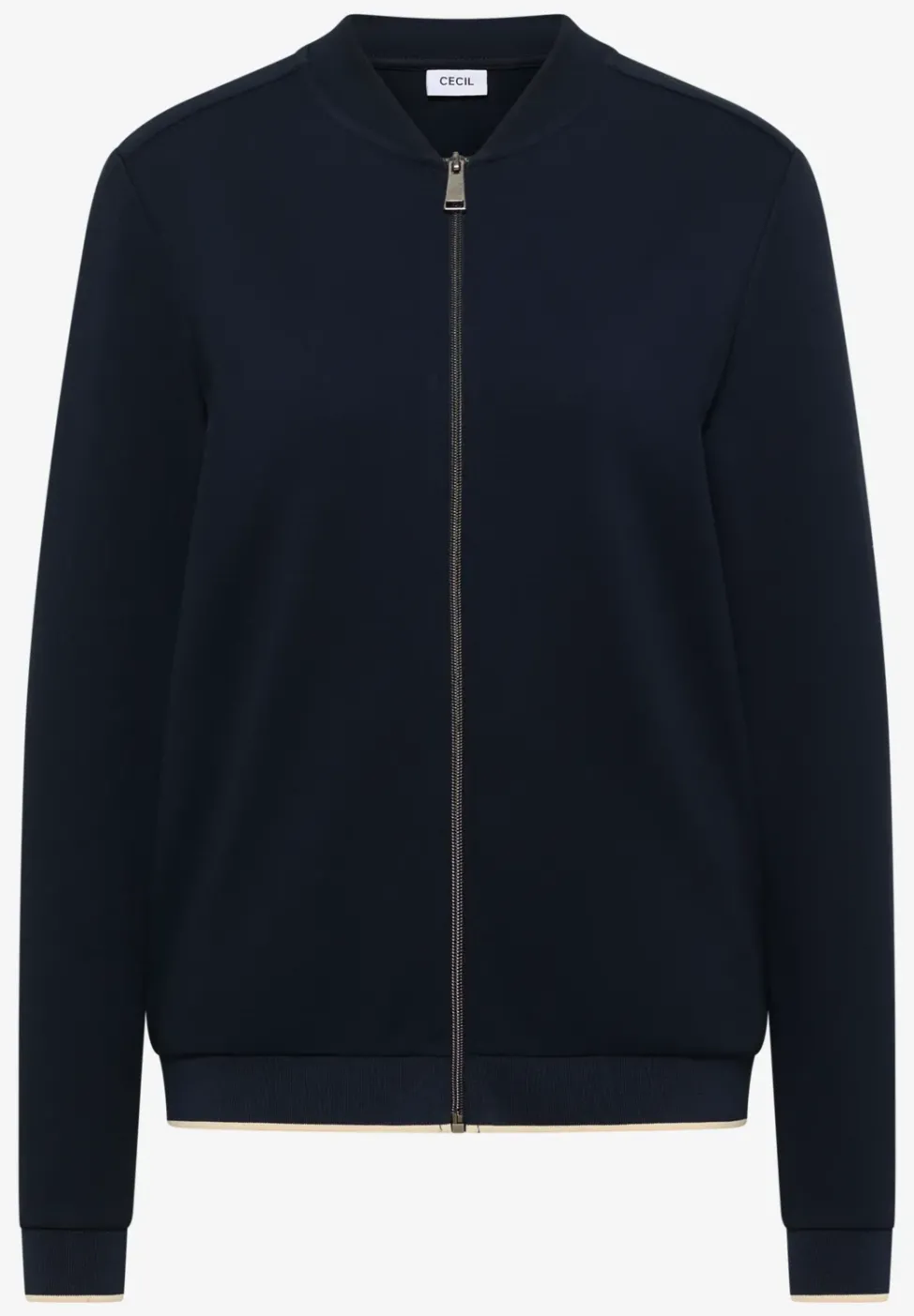 Blouson in Unifarbe