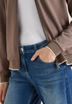 Blouson in Unifarbe