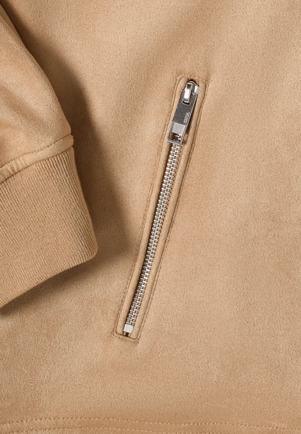 Blouson in Unifarbe