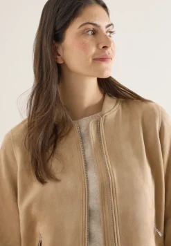 Blouson in Unifarbe