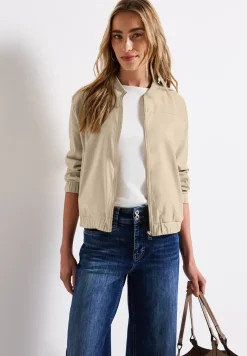 Blouson in Unifarbe
