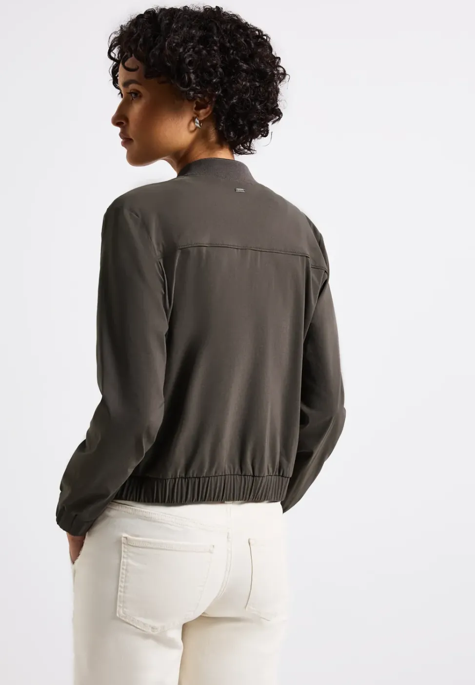 Blouson in Unifarbe