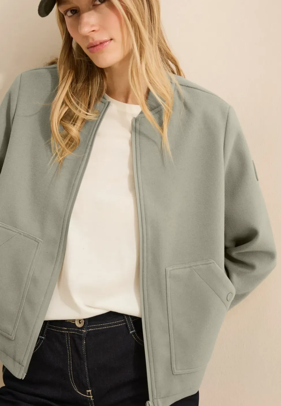 Blouson in Woll-Optik