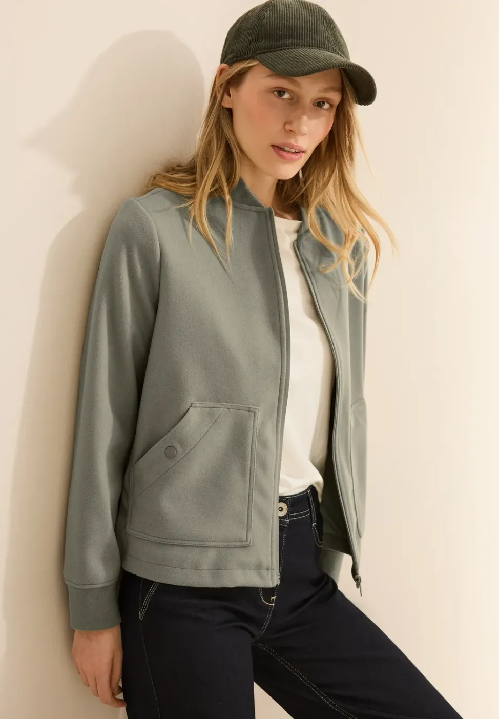 Blouson in Woll-Optik
