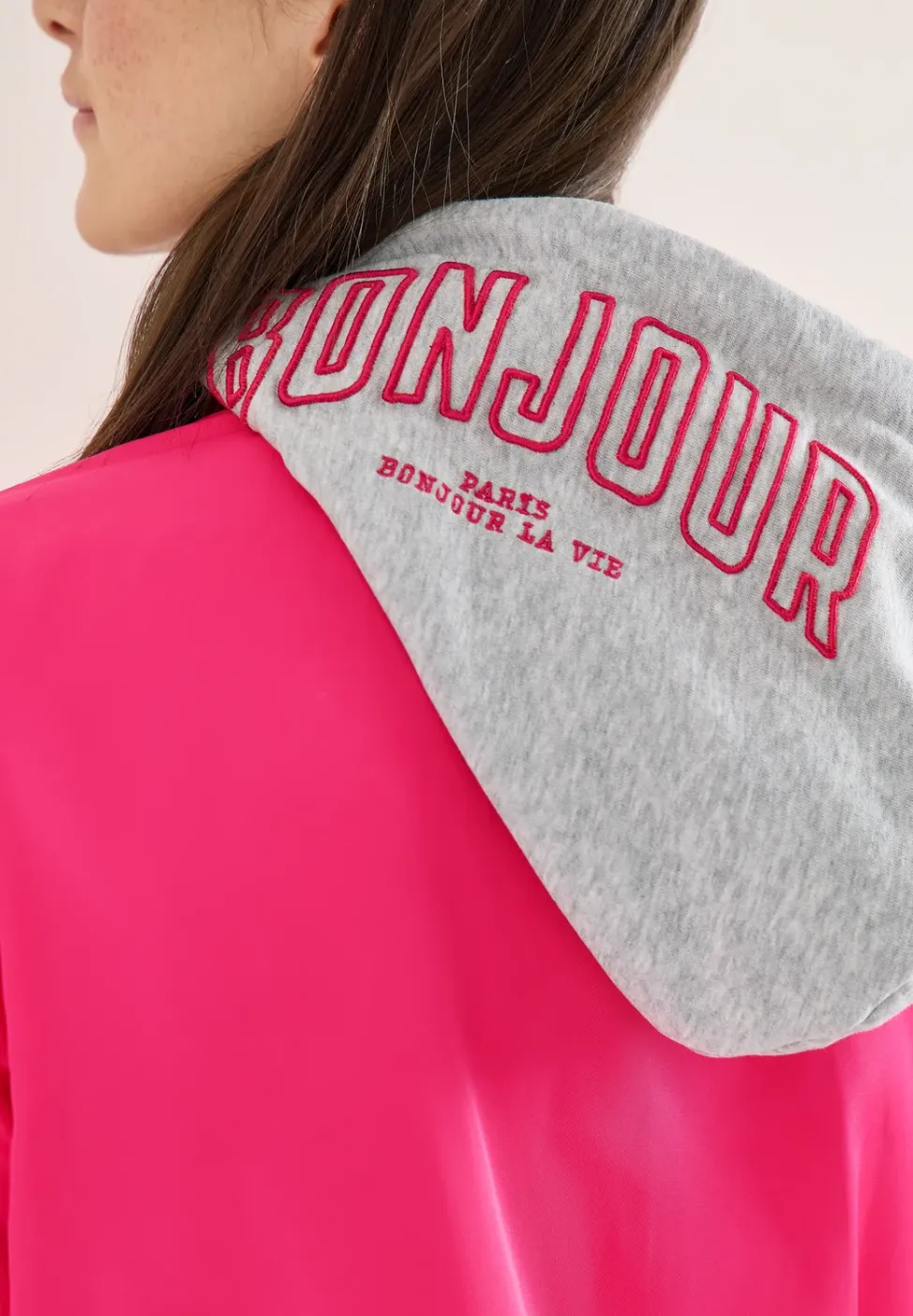 Blouson mit abnehmbarer Sweat-Kapuze