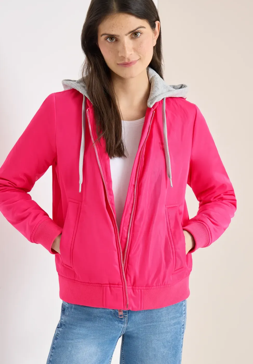 Blouson mit abnehmbarer Sweat-Kapuze