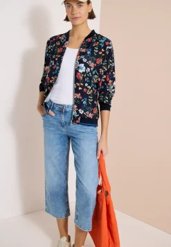 Blouson mit floralem Muster und Zipper
