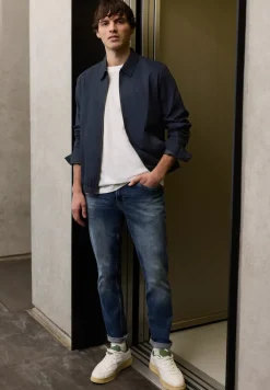 Blouson mit Hemdkragen und Zipper