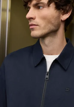 Blouson mit Hemdkragen und Zipper