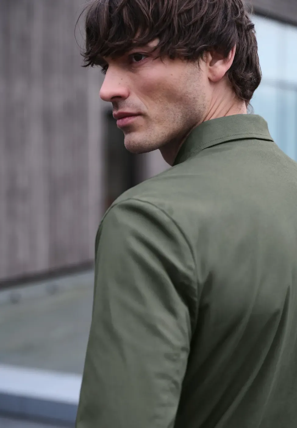 Blouson mit Hemdkragen und Zipper