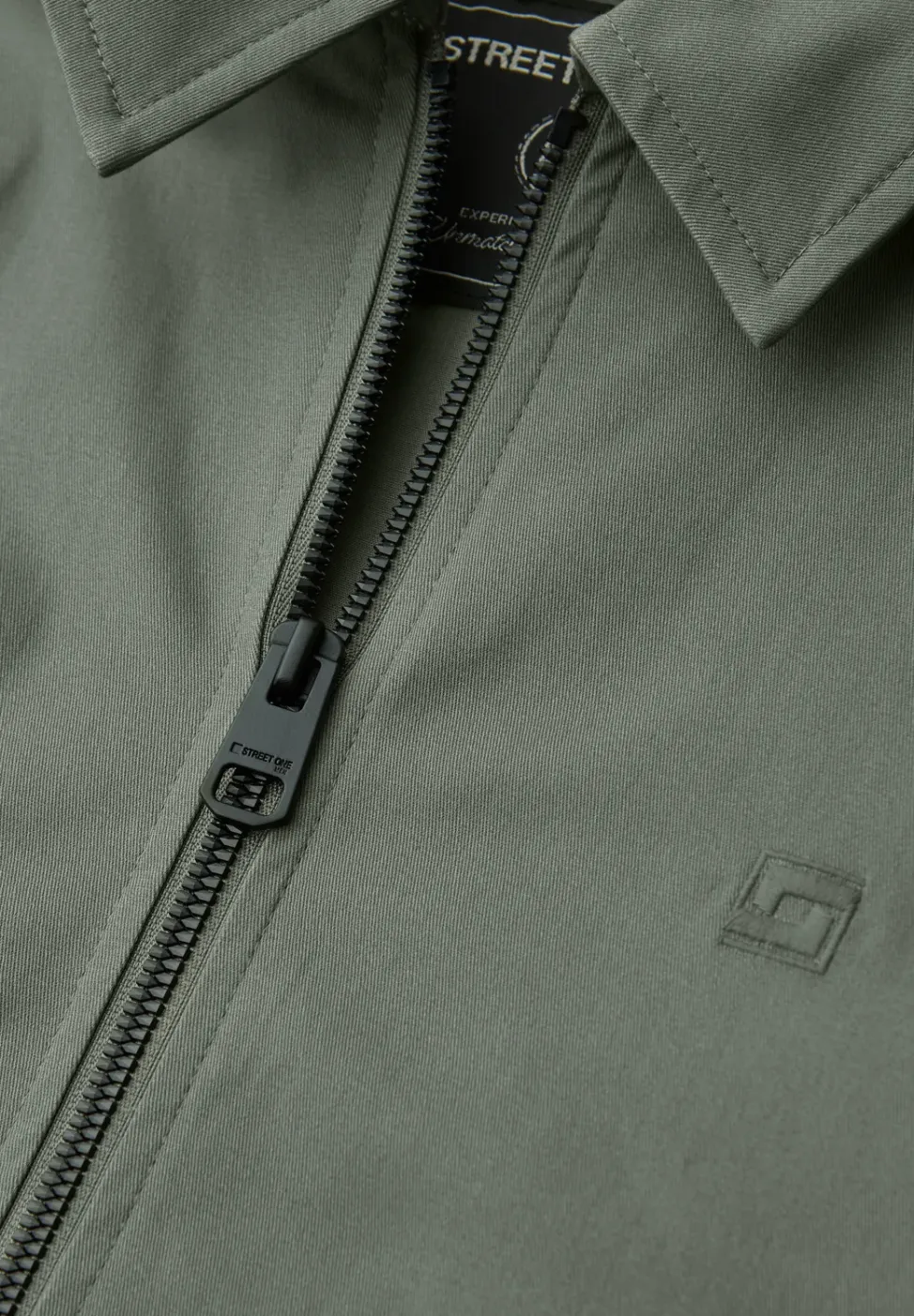 Blouson mit Hemdkragen und Zipper