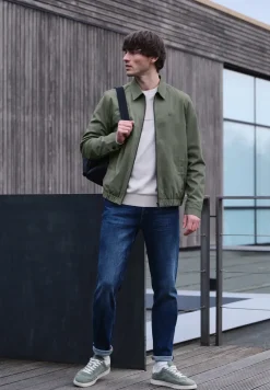 Blouson mit Hemdkragen und Zipper