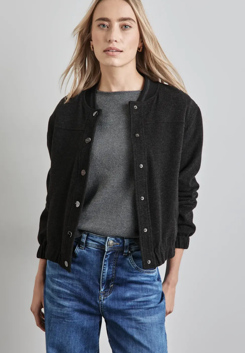 Blouson mit Knopfleise