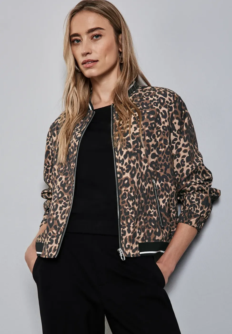 Blouson mit Leo-Muster