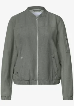 Blouson mit Rundhals und Zipper