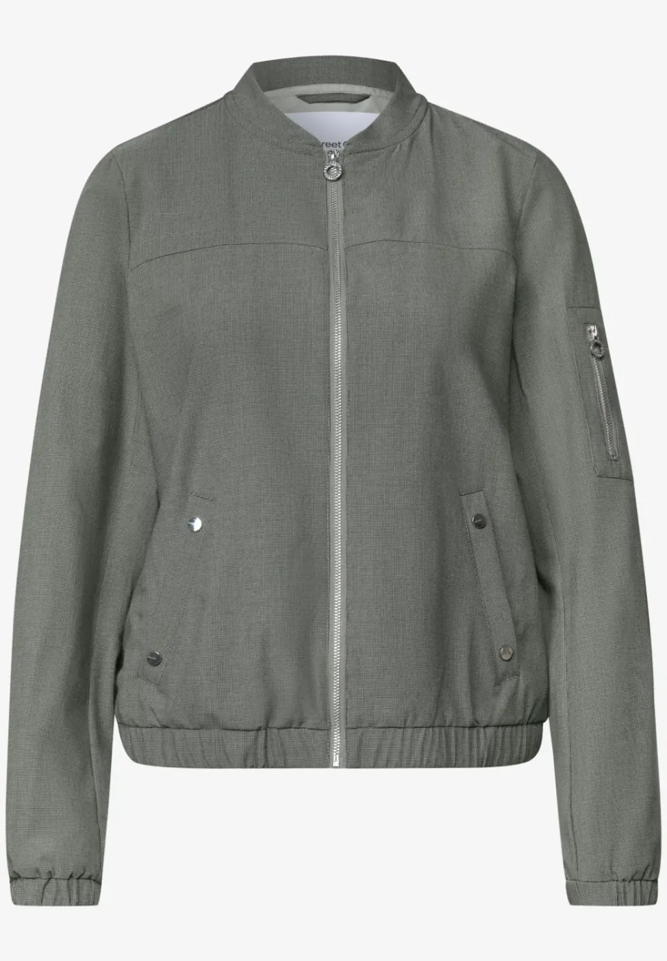 Blouson mit Rundhals und Zipper