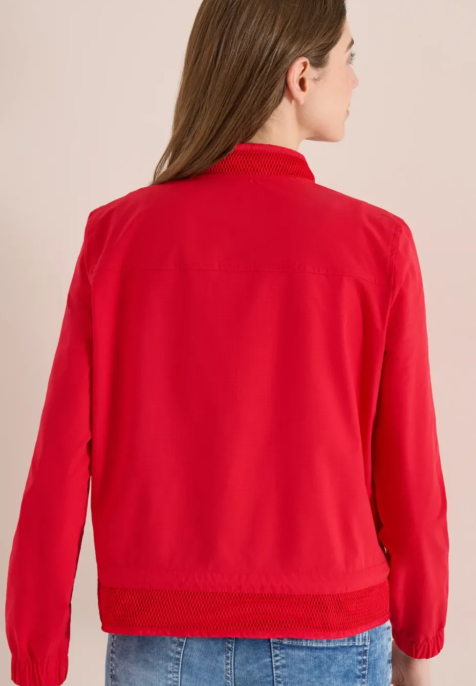 Blouson mit Tunnelzug und Mesh-Details