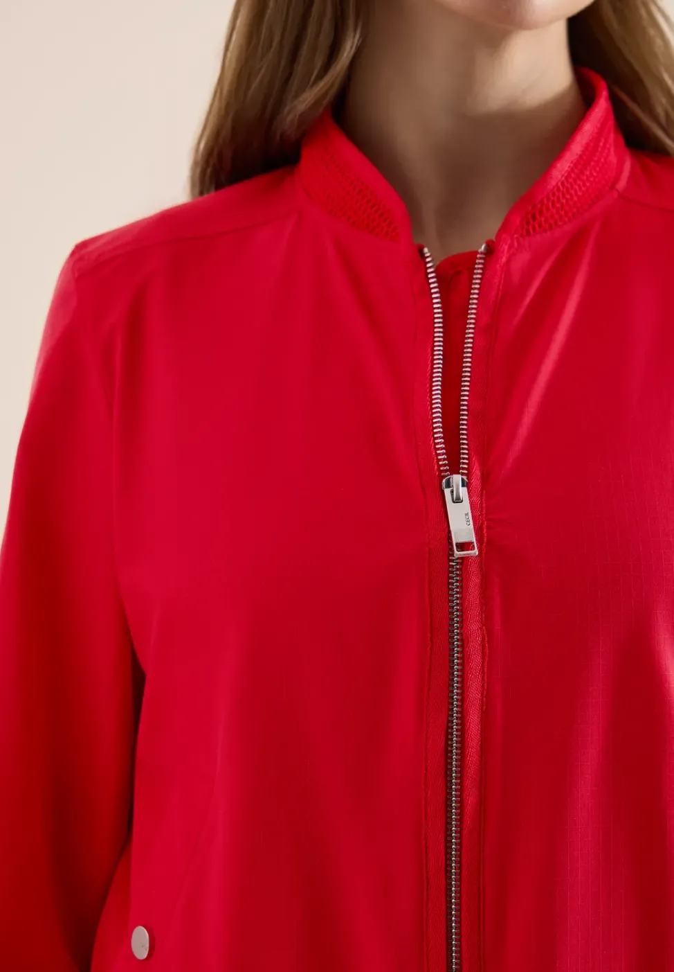 Blouson mit Tunnelzug und Mesh-Details