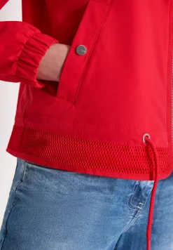 Blouson mit Tunnelzug und Mesh-Details