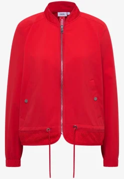 Blouson mit Tunnelzug und Mesh-Details