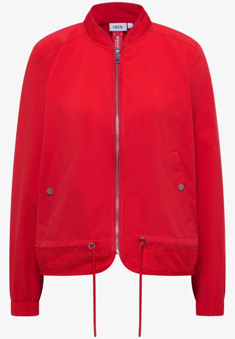Blouson mit Tunnelzug und Mesh-Details