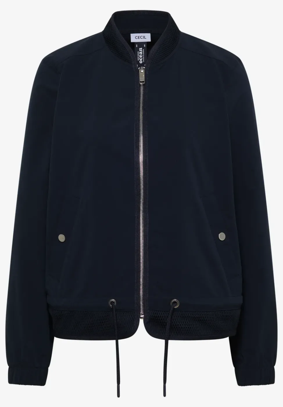 Blouson mit Tunnelzug und Mesh-Details
