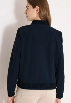 Blouson mit Tunnelzug und Mesh-Details