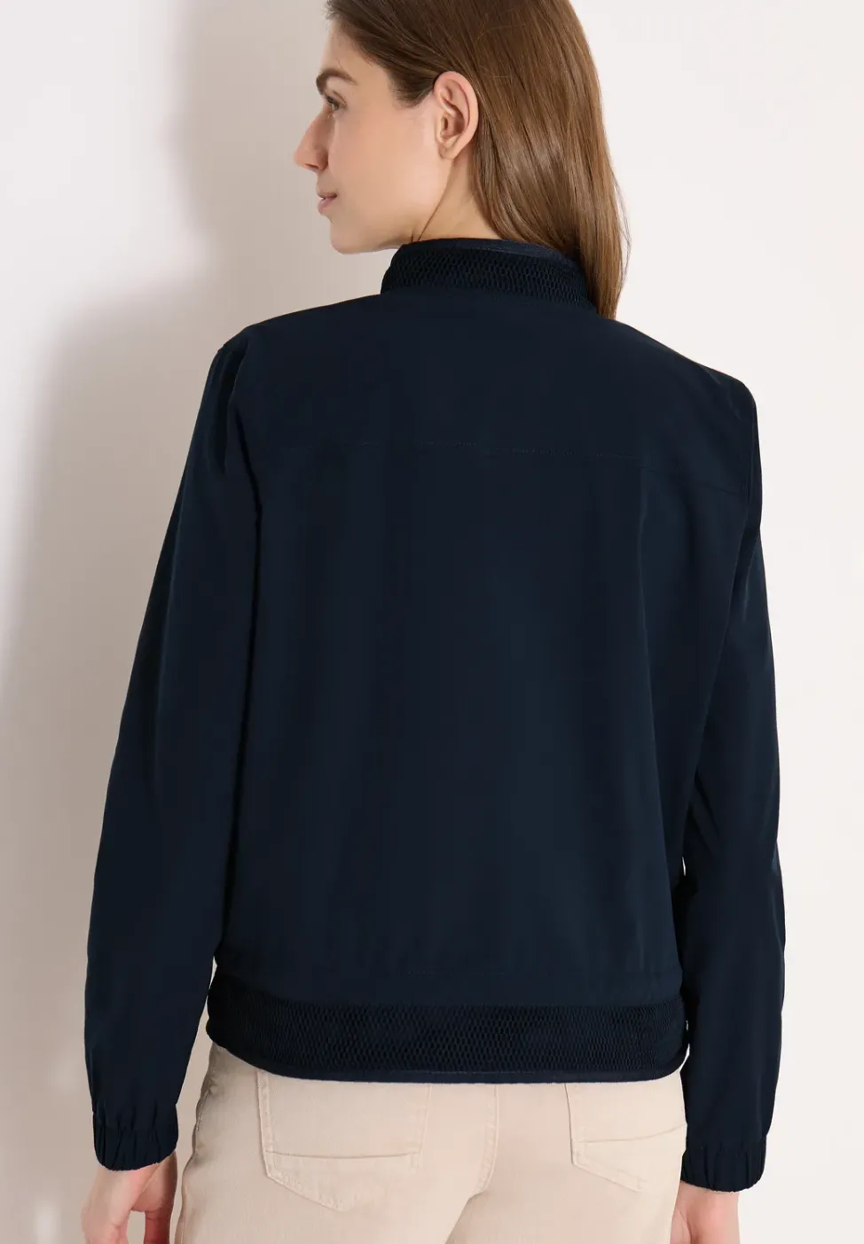 Blouson mit Tunnelzug und Mesh-Details