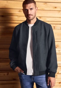 Blouson mit Wollanteil