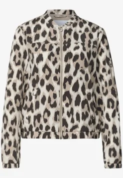 Blouson mit Zipper und Print