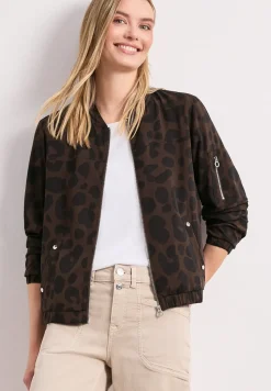Blouson mit Zipper und Print
