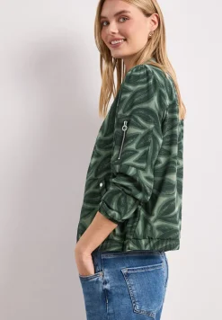 Blouson mit Zipper und Print