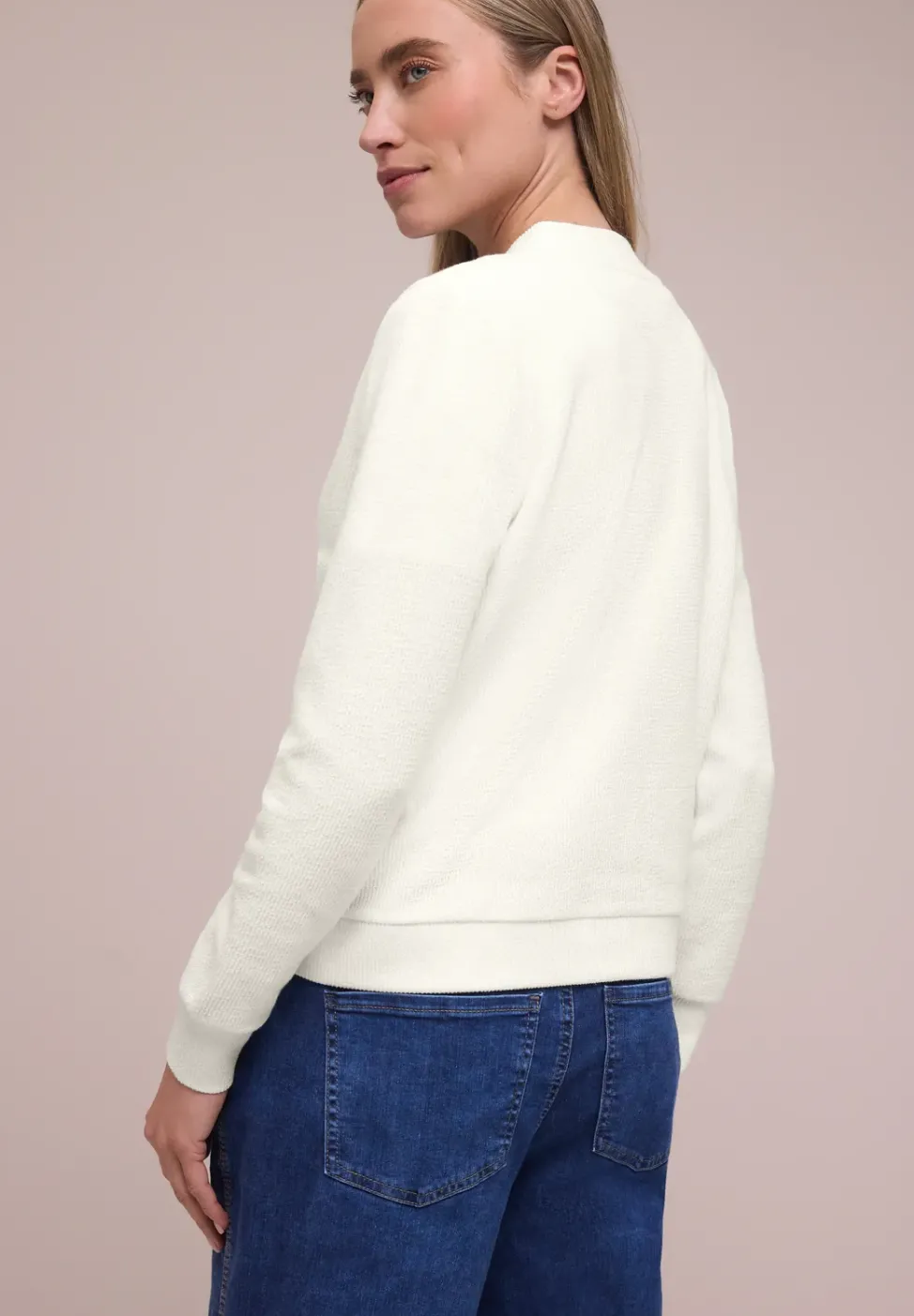 Blouson mit Zipper und Struktur