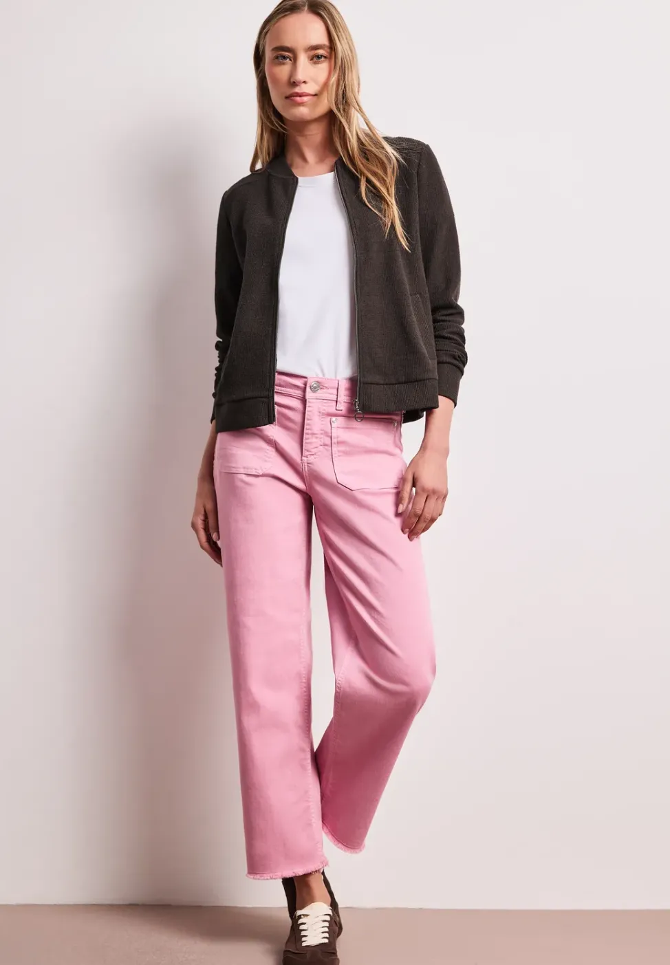 Blouson mit Zipper und Struktur