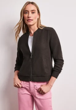 Blouson mit Zipper und Struktur