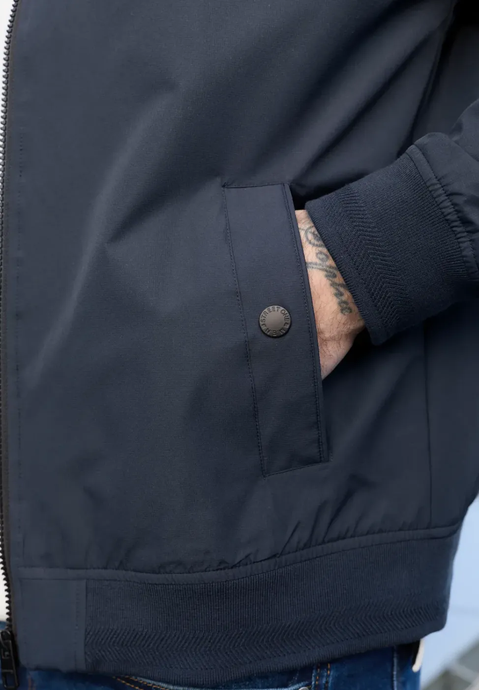 Blouson mit Zipper und Taschen