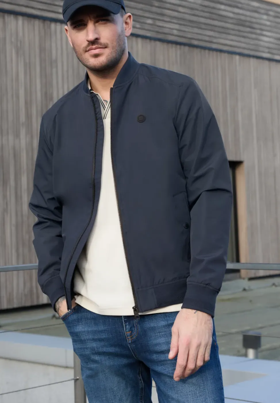 Blouson mit Zipper und Taschen