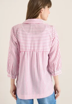 Bluse in Seersucker Qualität